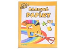 Barvni papirji A3, 10 listov, 180g