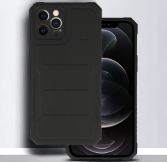 Infostyle Silikonski ovitek "Protector" za iPhone 12 Pro Max - črna