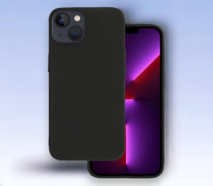 Infostyle Silikonski ovitek "matt" za iPhone 13/14/15 - Črna