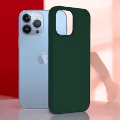 Infostyle Silikonski ovitek "Soft Edge" za iPhone 13 Pro Max - Temno Zelena