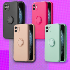 Infostyle Silikonski ovitek "Silicone Ring" z držalom za iPhone 14 Pro Max