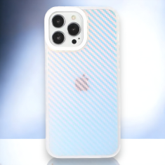 Infostyle Silikonski ovitek "Holo" za iPhone 14 Plus/15 Plus - Bela