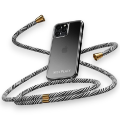 Infostyle Ovitek z vrvico "NECKLACY premium chain" + zaščita za kamero za iPhone 14 Pro Max