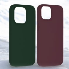 Infostyle Silikonski ovitek "Dark Green/Plum" za iPhone 14 Pro