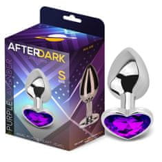 After Dark ANALNI ČEP After Dark Heart Shaped Purple (S)