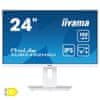 iiyama ProLite XUB2492HSU-W6 60,5cm (23,8") FHD IPS 100Hz HDMI/DP zvočniki bel monitor