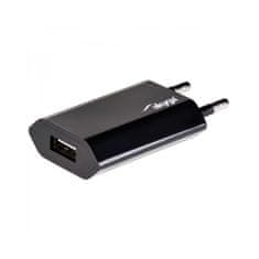 Akyga Omrežni polnilec USB 240V 1000mA 1xUSB črn