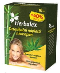 Herbamedicus Detox obliži s konopljo 10 kosov + 40% BREZPLAČNO