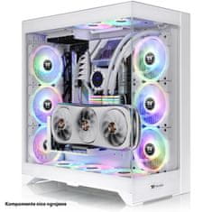 Thermaltake CTE E600 MX Snow Midi-ATX okno belo ohišje