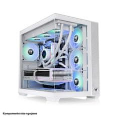 Thermaltake VIEW 380 TG ARGB Snow Midi-ATX BTF okno belo ohišje