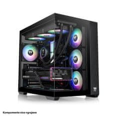 Thermaltake VIEW 380 TG ARGB Midi-ATX BTF okno črno ohišje