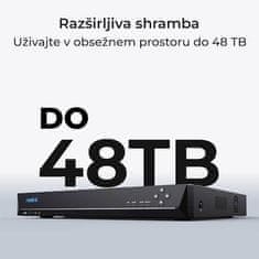 Reolink NVR snemalnik, 16 MP, 36-kanalni POE, podpora do 48 TB HDD (NVS36)