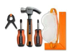 Black+Decker 6-DELNI SET OTROŠKEGA ORODJA 5+ ST001-06-BD