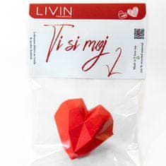 LIVIN FRAGRANCE VALENTINOVO- Ti si moj <3 - Osvežilec zraka in modni dodatek za vaše vozilo | Dišava za avto / osvežilec za avto 