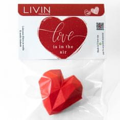 LIVIN FRAGRANCE VALENTINOVO - Love Is In The Air - Osvežilec zraka in modni dodatek za vaše vozilo | Dišava za avto / osvežilec za avto 