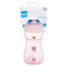 MAM Sports Cup 12m+ Pink športna skodelica, odporna na razlitje 330 ml