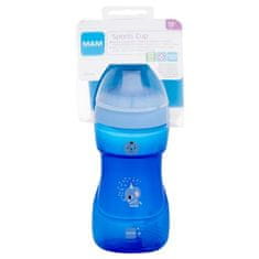 MAM Sports Cup 12m+ Blue športna skodelica, odporna na razlitje 330 ml