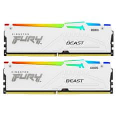 Kingston Fury Beast 64GB (2x32GB) 6000MT/s DDR5 CL30 XMP KF560C30BWEAK2-64 RGB beli ram pomnilnik