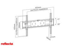 Reflecta TV NOSILEC za 37-70 col stensko-naklonski PLANO Flat 70-6040T 23094