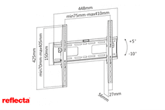Reflecta TV NOSILEC za 32-55 col stensko-naklonski PLANO Flat 55-4040T 23095