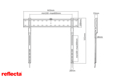 Reflecta TV NOSILEC za 43-80 col stensko-ploski PLANOLED 80-6030 23097