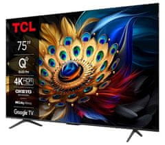 TCL 75C655 4K UHD QLED televizor, Google TV