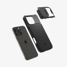 Spigen Optik Armor (MagFit) ovitek za iPhone 16 Pro, črn