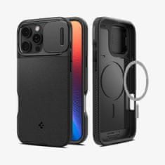 Spigen Optik Armor (MagFit) ovitek za iPhone 16 Pro, črn