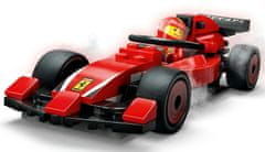 LEGO City 60443 Servisni boks in mehaniki z avtomobilom Ferrari F1