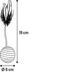 Flamingo Frits Igrača za mačke Žoga z juto 6cm