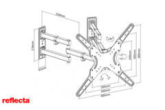 Reflecta TV NOSILEC za 23-55 col stensko-kotni FLEXO 55-4040TC 23162
