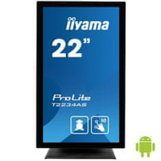 iiyama ProLite T2234AS-B1 54,6cm (21,5") IPS Android na dotik informacijski / interaktivni monitor