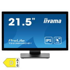 iiyama ProLite T2238MSC-B1 54,5cm (21,5") FHD IPS HDMI/DP zvočniki na dotik informacijski / interaktivni monitor