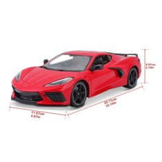 Maisto - 2020 Chevrolet Corvette Stingray, rdeč, 1:18