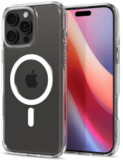 Spigen Ultra Hybrid (MagFit) ovitek za iPhone 16 Pro, bel/prozoren (ACS08129)