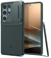 Spigen Optik Armor ovitek za Galaxy S25 Ultra, temno zelen (ACS08970)