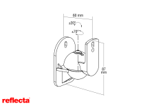 Reflecta ZVOČNIŠKI NOSILEC na steni Sono 2.1-TR 23184