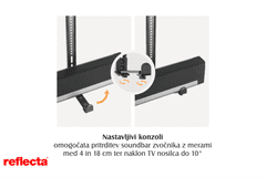 Reflecta ZVOČNIŠKI NOSILEC SoundBar na TV nosilcu SBH114 23188