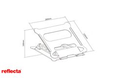 Reflecta STOJALO ergonomsko za prenosni računalnik ali tablico Ergo LR15 23294