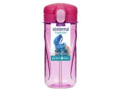 Sistema Sistema Hydrate Quick Flip Top steklenička s slamico 520 ml, roza