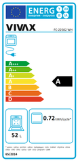Vivax FC-22502 WH prostostoječ štedilnik