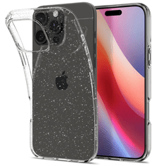 Spigen Liquid Crystal Glitter ovitek za iPhone 16 Pro Max, prozoren (ACS07985)