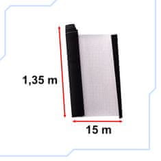 WOWO Žametna folija črna v roli - Črna žametna folija v roli 1,35x15m