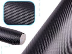 WOWO Car Wrap 3D iz ogljikovih vlaken - 3D Carbon Black Car Wrap, Rola 1,52 x 30 m