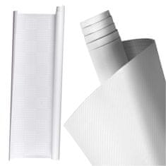 WOWO 3D Carbon Foil White Roll - Bela rola 3D Carbon Foil 1,27x28m