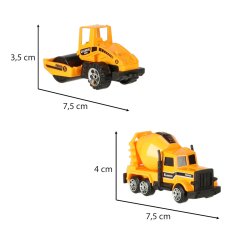 WOWO Gradbeni stroji za avtomobile - Set 6 gradbenih strojev