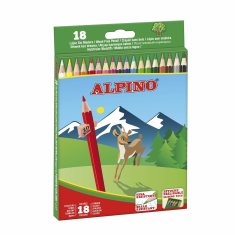 WOWO ALPINO Pencil Crayons - ALPINO Classic Pencil Crayons - 18 barv