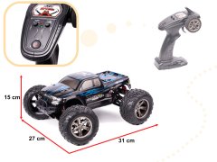 WOWO Daljinski upravljalnik RC Monster Truck - RC Monster Truck 1.12 2,4 GHz X9115 - Modri avto na daljinsko upravljanje (nadgrajena različica)