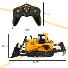 WOWO RC buldožer na daljinsko upravljanje - H-Toys 1554 RC buldožer na daljinsko upravljanje 2,4 GHz 1:16