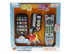 Alltoys Trio set Tech Too - ključi, daljinski upravljalnik in telefon